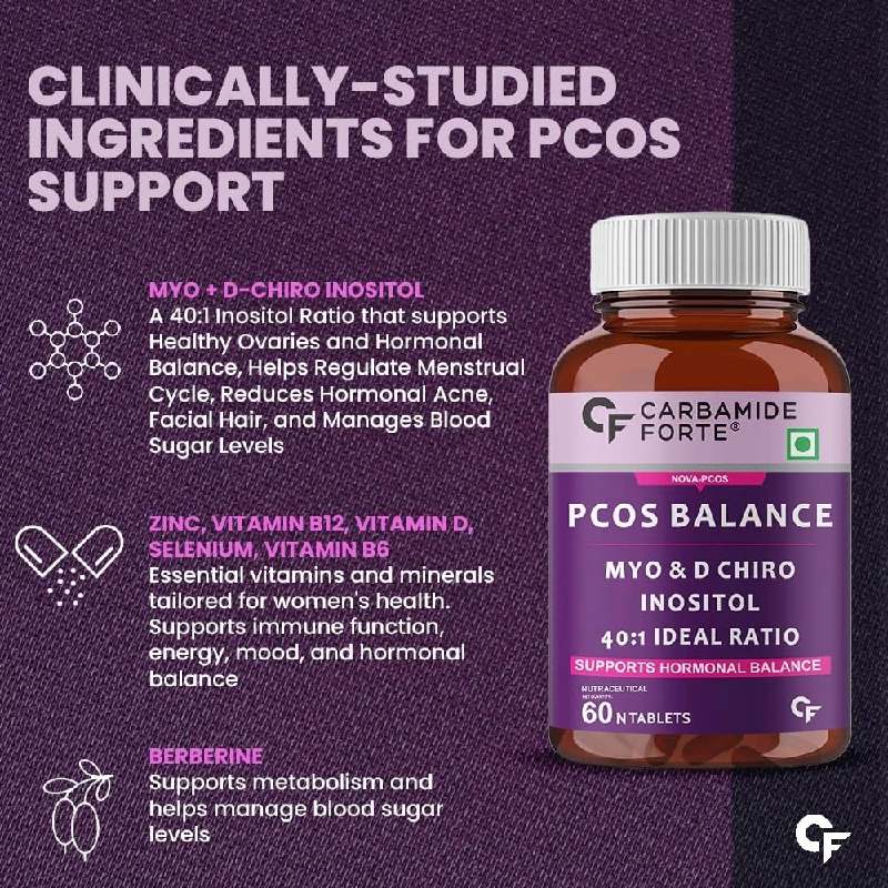 Carbamide Forte PCOS Supplements for Women, 240 g-4.webp